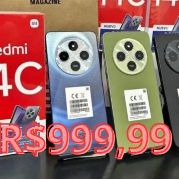 Smartphone Redmi14c 8gb/256gb Dual Sim Preto Azul Verde Global Lacrado Entregamos