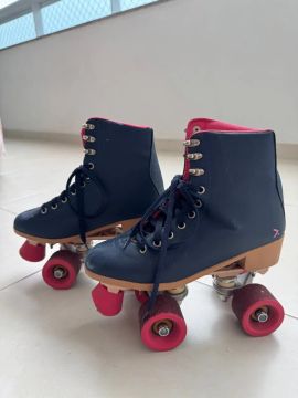 Patins Oxer Rosa e azul