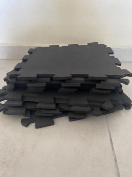 Tatames - EVA Preto 30x30x1 cm.