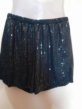 Short de Paetê Preto