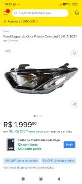 Farol prisma LTZ 2019 zero na caixa lacrada