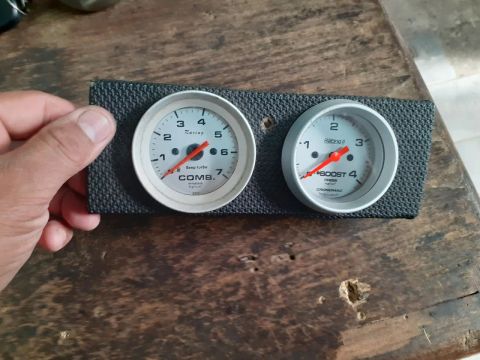 Jogo de 2 Relógios para Carro - Tuning e Performance