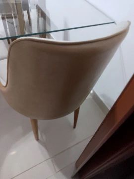 Cadeira de Jantar Moderna Bege
