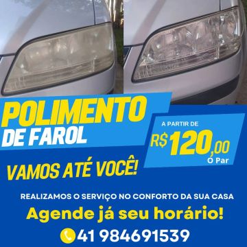 Polimento de Farol à partir de R$120 o Par! Agende seu Horário!
