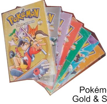 Mangá Pokémon Gold & Silver Vol. 1 a 7 - Completo
