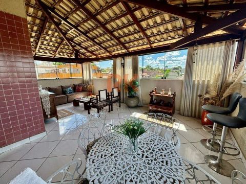Cobertura à venda, 4 quartos, 1 suíte, 2 vagas, Santa Amélia - Belo Horizonte/MG