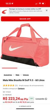 Mala Nike60 Litros