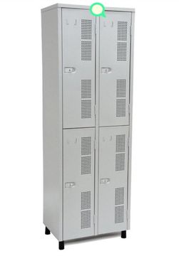 Roupeiro de de aço 04 portas, armário aço vestiário