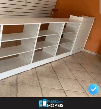 Balcão Caixa + 3 Balcões Vitrine