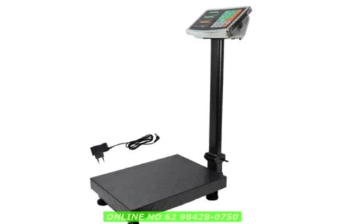 Balança Plataforma Aço Inox 200kg 40x30cm Com Mastro