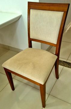 Jogo de 6 Cadeiras de Jantar Estofadas