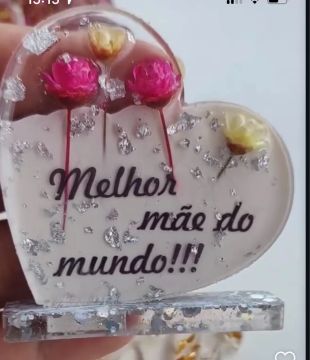 Mini Porta-retrato em resina  para dia das Mães a partir de 10 unidades 9,50 cada