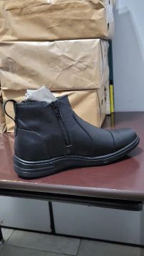Bota Masculina de Couro Preta