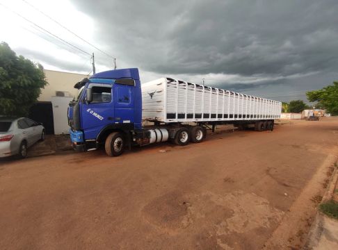 Caminhão Volvo + Carreta Boiadeira / boiadeiro