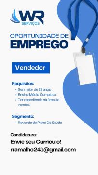 Vaga de emprego 