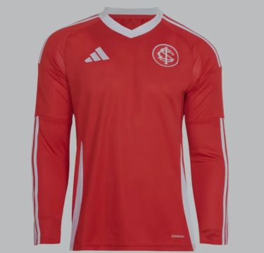 Camisa inter manga longa na etiqueta 