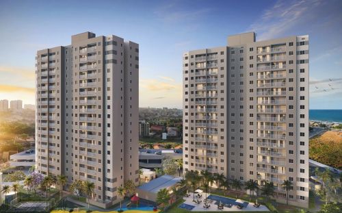 Estilo Praia; Apartamentos Com 2 Ou 3 Quartos Na Praia Do Futuro Com Vista Mar! Cód. F0VKF