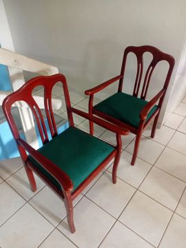 Par de Cadeiras de Jantar em Madeira
