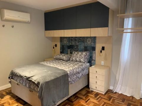 Apartamento super luxo 1 dormitório mobiliado - Centro