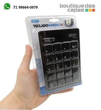 Teclado Numérico Wireless Com 20 Teclas Sem Fio kp-2038 knup