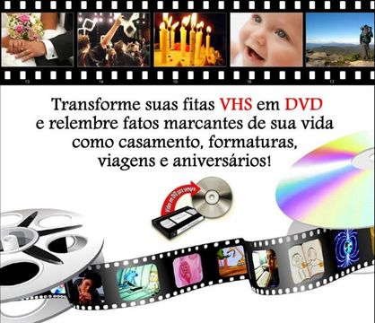 Vhs para DVD ou arquivo digital *