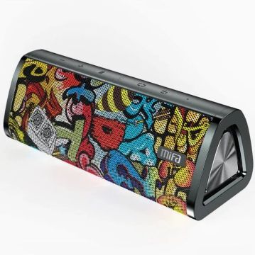 Caixa de som Mifa A10+ Bluetooth 5.0 IPX7 20W (Black-Graffiti-Nova)