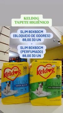Tapetes Higiênicos Keldog Slim - Bloqueio de Odores e Perfumados