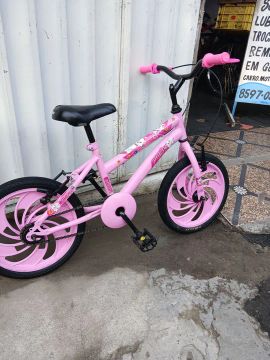 Bicicleta aro 16 cor rosa 
