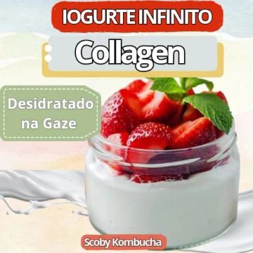 Iogurte Infinito Collagen Desidratado na Gaze