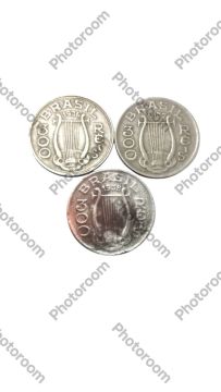 3 Moedas 300 Réis 1936,37,38 Carlos Gomes