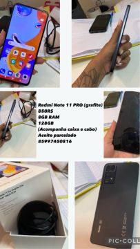 Redmi Note 11 Pro 8GB RAM 128GB - Grafite