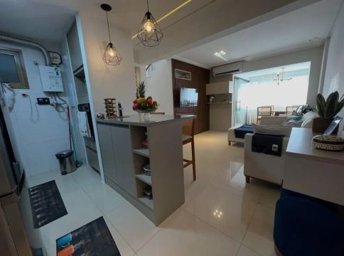 Apartamento a venda em alphaville 1 com 2 quartos armários no cosmopolitan