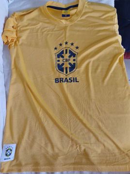 CAMISA MASCULINA OFICIAL E ORIGINAL DA SELEÇÃO BRASILEIRA TAMANHO G