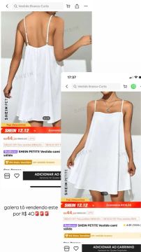Vestido branco SHEIN PETITE