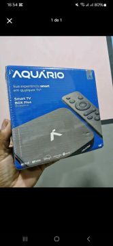Smart TV Box Plus Aquário 4K - Novo