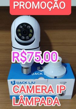 CAMERA IP WIFI ENCAIXE BOCAL LÂMPADA NOVAS LACRADAS A PRONTA ENTREGA 