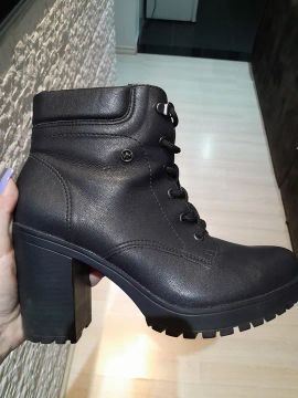Bota Feminina Couro Preta