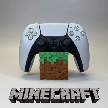 Suporte para Controle PS5 - Minecraft - Impressora 3D