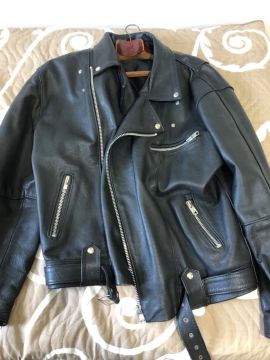 Jaqueta de Couro Masculina Preta