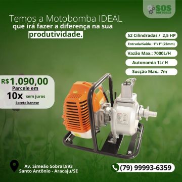 Motobomba Vulcan 2,5 HP - 7000L/H - Nova