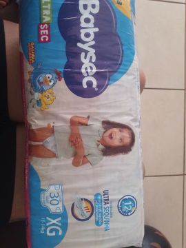 Fraldas Babysec Ultra Sequinha XG 30 unidades