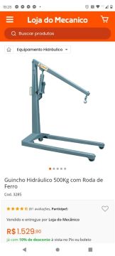 Guincho hidráulico Ribeiro 