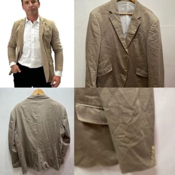 Blazer sarja,VR, marrom, elegante, tamanho 56