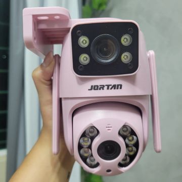 Câmera Dupla de Segurança Wi-Fi HD 360° - JORTAN