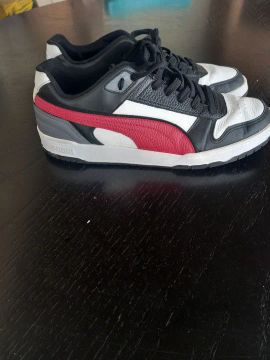 Tênis Puma Preto, Branco e Vermelho