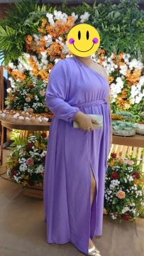 Vestido Longo lilás - Tamanho GG