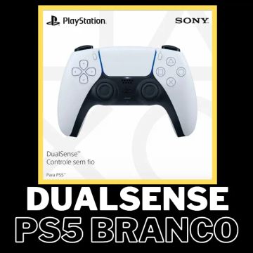 Controle DualSense branco apara Ps5 Playstation 5 novo lacrado na promoção