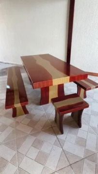 Jogo de Bancos Linha Charme - Elegância e Conforto para Seu Ambiente!**