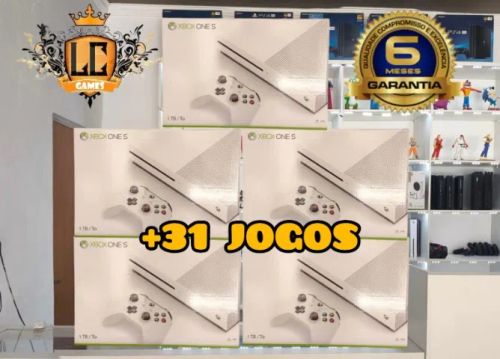 XBOX ONE S 1TB ou 500GB +31 JOGOS +GARANTIA 06 MESES +BRINDES - LOJA FISICA BH