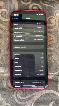 iPhone 13 mini 256GB - semi novo 